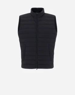 Herno Kurze Daunenjacken-Weste Aus Nuage Mit Details Aus Monogram