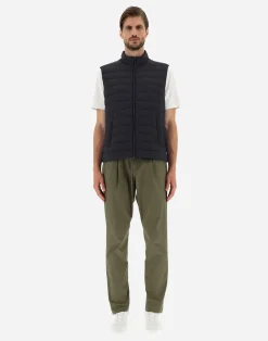 Herno Kurze Daunenjacken-Weste Aus Nuage Mit Details Aus Monogram
