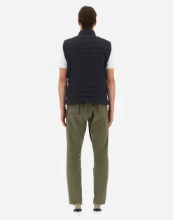 Herno Kurze Daunenjacken-Weste Aus Nuage Mit Details Aus Monogram