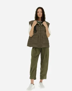 Herno Lange Daunenjacken-Weste Aus Nylon Ultralight