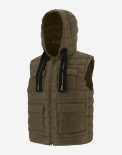 Herno Lange Daunenjacken-Weste Aus Nylon Ultralight