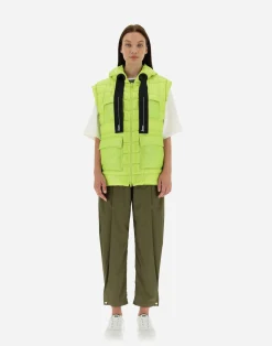 Herno Lange Daunenjacken-Weste Aus Nylon Ultralight