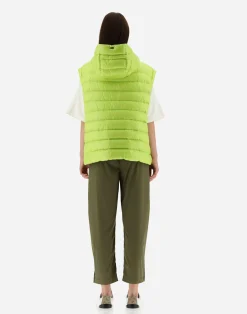 Herno Lange Daunenjacken-Weste Aus Nylon Ultralight