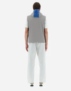 Herno Kurze Daunenjacken-Weste Aus Nylon Ultralight & Fleece