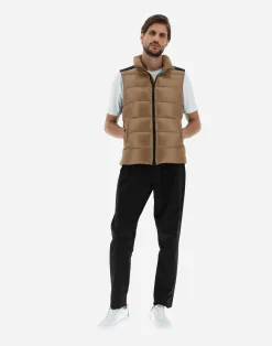 Herno Kurze Daunenjacken-Weste Aus Nylon Ultralight & Plaster