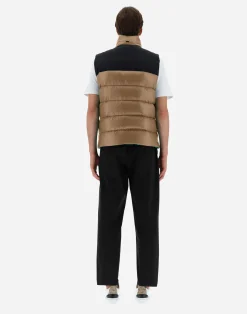 Herno Kurze Daunenjacken-Weste Aus Nylon Ultralight & Plaster